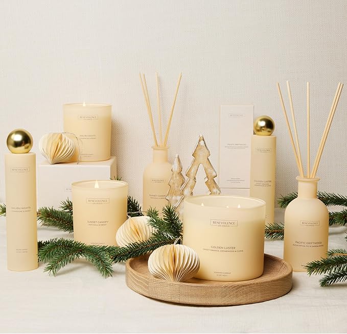 Champagne & Peony Room Spray | Benevolence LA Malibu Nights | 3.4oz | Home, Pillow & Linen Fragrance Spray | Low VOC, No Alcohol | Malibu Sands Collection