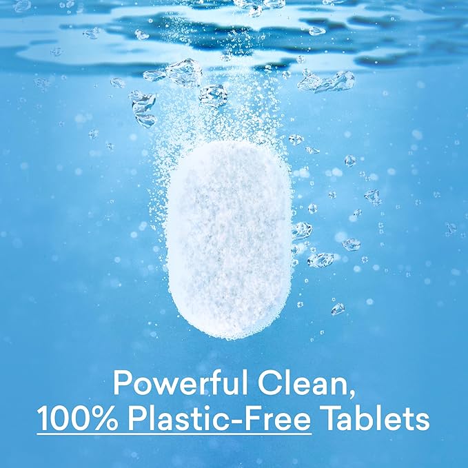 BLUELAND 100% Plastic-Free Dishwasher Detergent Tablets, 36 Count, Lemon Zest Scent, Eco Friendly Dishwashing Pods, Natural, USDA Certified biobased