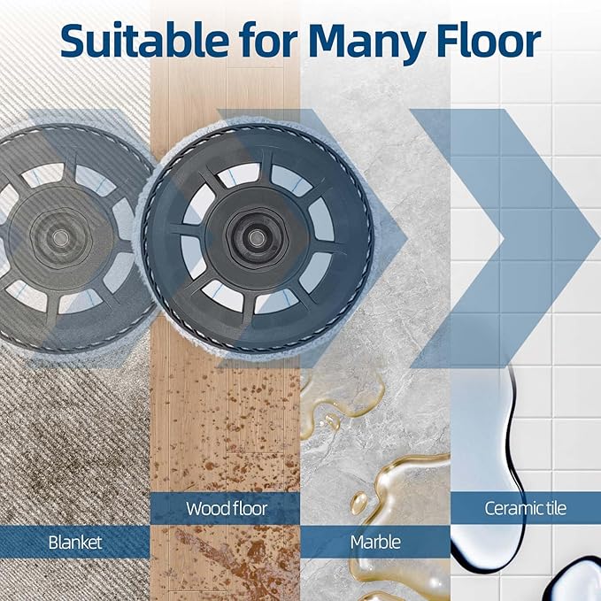 Auto 100℃ Hot Water Washable Mop Pads & Holder for Dreame X50 Ultra, S50, S50 Ultra, S50 Pro, L50 Ultra Robot Vacuum, 6 Reusable Self-Cleaning Mop Cloths with 2 Plates & 4 Side Brushes