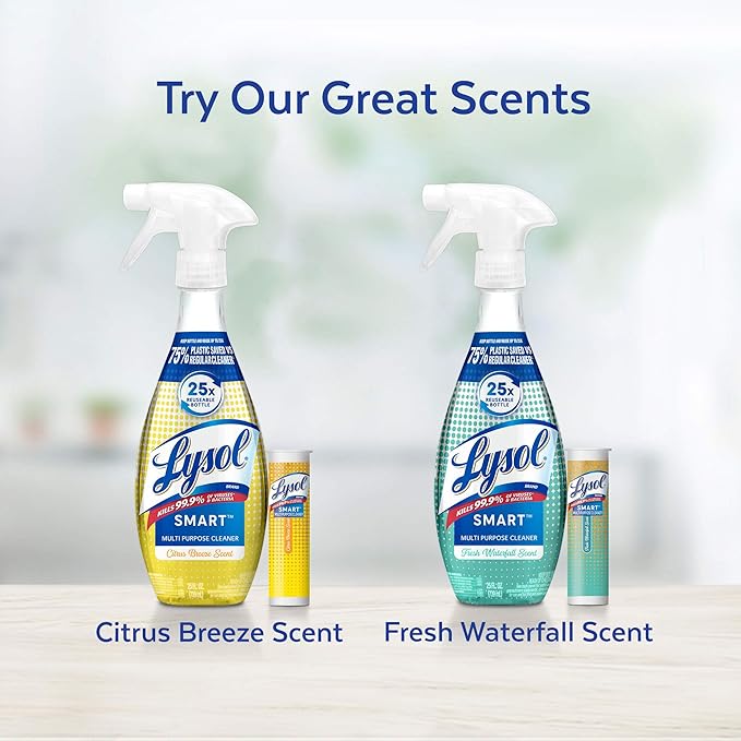 Lysol SMART Multi-Purpose Cleaner, Citrus Breeze Starter Kit, 0.195 Fl Oz