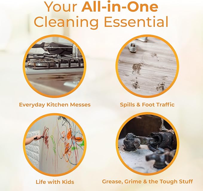 Hygea Natural Citrus Sparkle Chemical-Free Heavy Duty Degreaser & All Purpose Cleaner-Pure Citrus Extracts & Natural D-limonene-Removes Grease, Dirt & Grime (24oz Spray & 128oz of Concentrated Gallon)