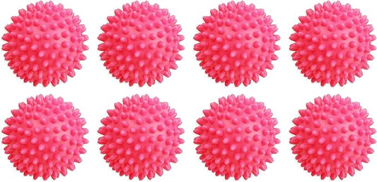 Dryer Balls 8 Pack Pink- Reusable Dryer Balls Replace Laundry Drying Fabric Softener and Saves You Money