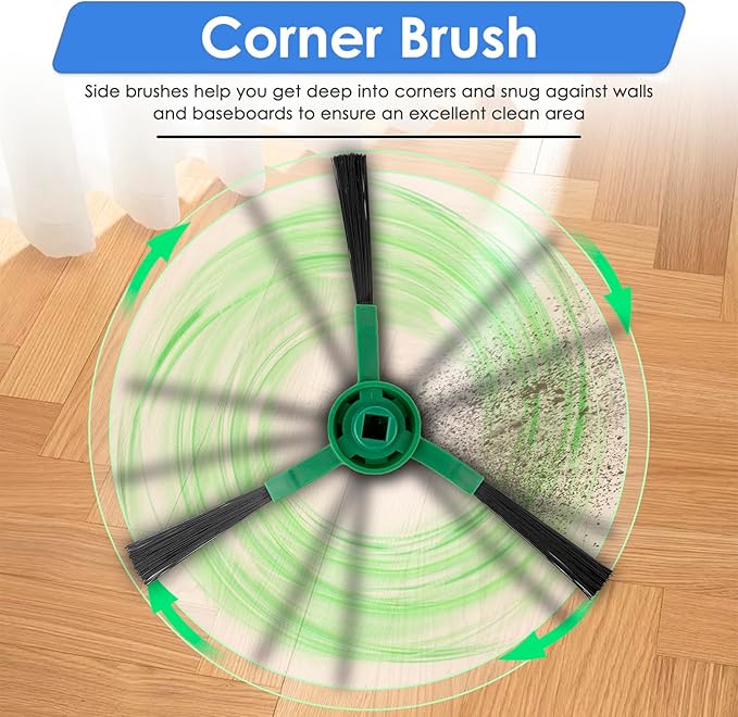 (26 Pack) Plus 505 Combo Accessories Kit for iRobot Roomba Plus 405 Combo/505 Combo Robot Vacuum Cleaner, 2 Roller Brushes, 7 Dust Bags, 4 Mop Pads, 6 Side Brushes, 7 HEPA Filters