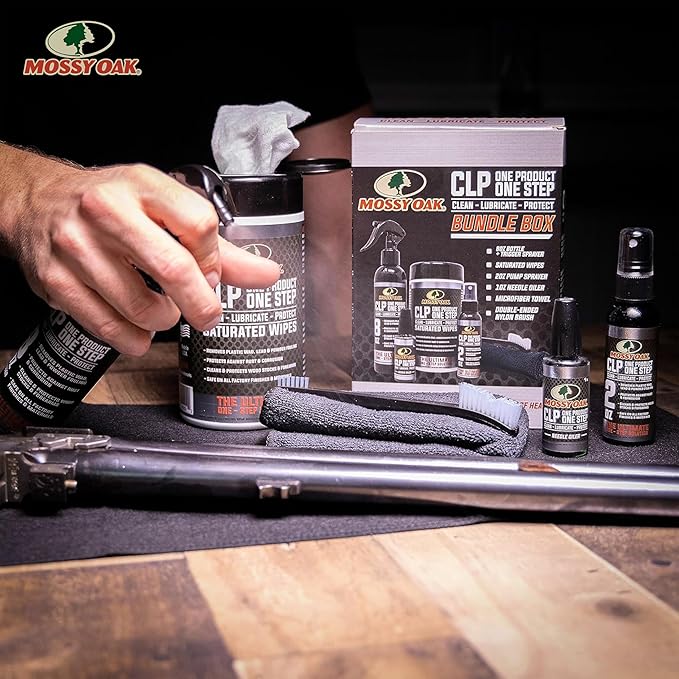 Mossy Oak CLP Gun Cleaning Oil | All-in-One Cleaner, Lubricant & Protectant | One-Step Gun Oil CLENZOIL