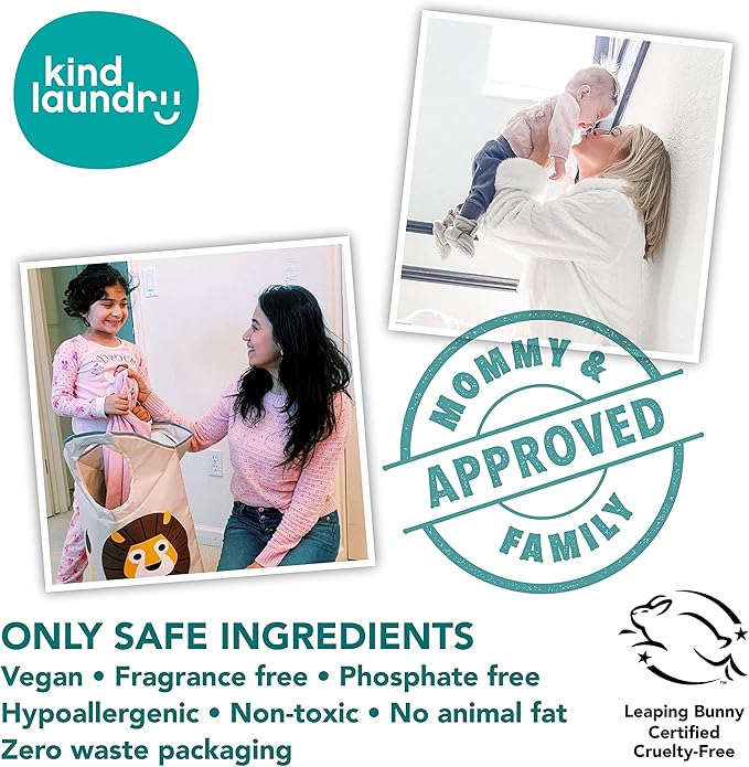 KIND LAUNDRY Detergent Sheets (Unscented) and Vegan Stain Remover Bar & Pre-Treater