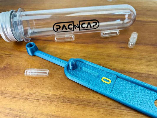 Single Capsule Scoop - Size 0 - A Tool for Weighing and Filling Capsules (Filling Tool for Empty Pill Capsules Filler, Capsules Size # 000 00 0 1 2 3 4 5 (0 Capsule Size), Various