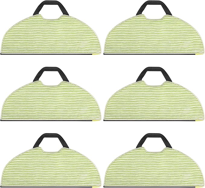 JORAIR AV2610WA RV2610WA Vacuum Mop Replacement Pads Compatible with Shark RV2610WA AV2610WA RV2620WD RV2410WD AI Ultra 2- in-1 Robot Vacuum, Washable Reusable Microfiber Soft Pads, 6 Pack