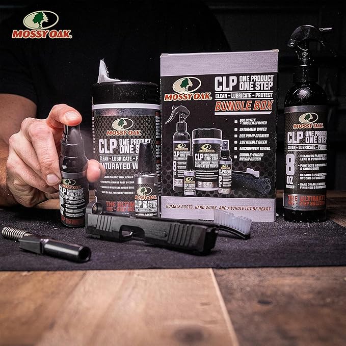Mossy Oak CLP Gun Cleaning Oil | All-in-One Cleaner, Lubricant & Protectant | One-Step Gun Oil CLENZOIL