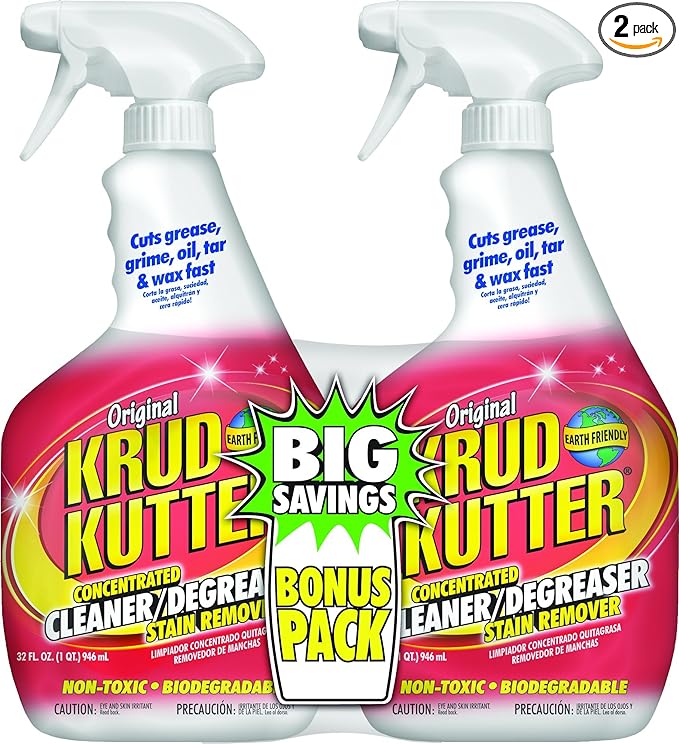 KRUD KUTTER KK32BP/6 32-Ounce Trigger Spray Original Concentrate Cleaner/Degreaser Bonus Pack, 2-Pack