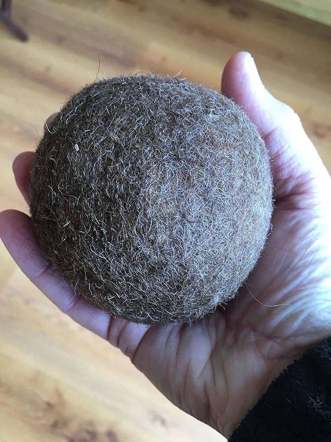 Natural and Sustainable Handmade 100% Alpaca Dryer Balls, Large, Set of 4
