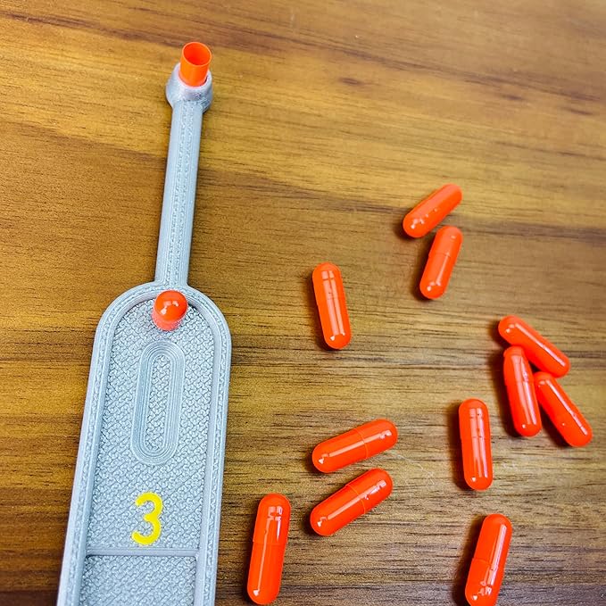 Single Capsule Scoop - Size 3 - A Tool for Weighing and Filling Capsules (Filling Kit for Empty Pill Capsules Filler, Capsules Size # 000 00 0 1 2 3 4 5 (3 Capsule Size), Various