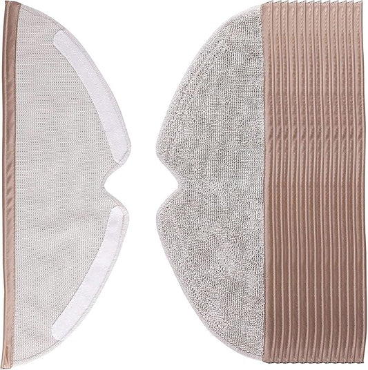 Microfiber Mop Cloth 12 Packs Compatible with roborock E Series, S5, S5 Max, S6 Series, Q5, Q5 Pro, Q5 Pro+, Q7, Q7Max, Q8Max and Q8Max+ Robot Vacuum Cleaner, Replacement Accessories