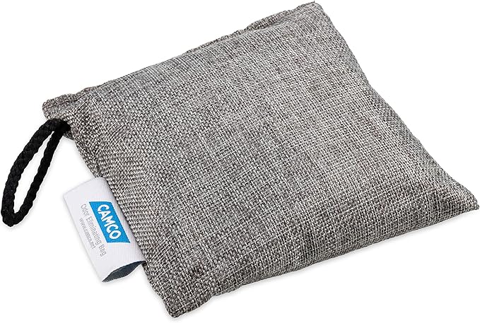 Camco 44271 Moso Bamboo Charcoal Odor Absorber Bags - Help Any Small Space Smell Fresh Without Fragrance Use - 200 Grams
