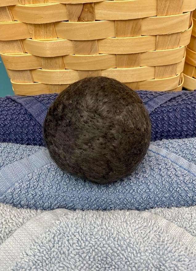 Organic Bamboo Dryer Balls~Infused with Activated Charcoal(Set of 3 Dryer Balls)
