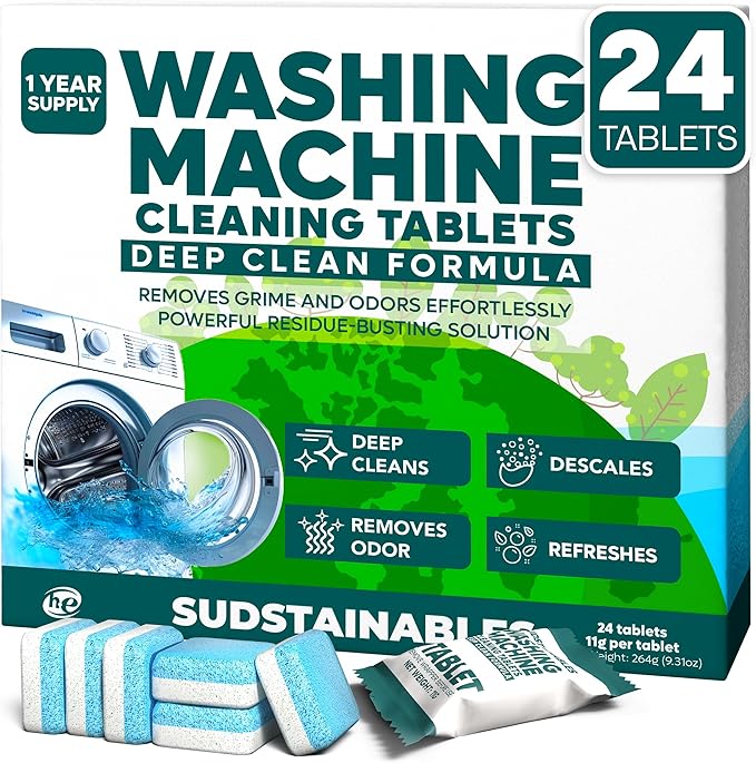 Garbage Disposal, Dishwasher Cleaner, and Washing Machine Cleaner Tablets bundle