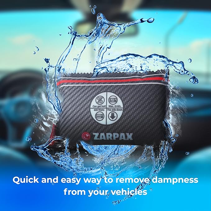 Reusable Car Dehumidifier Bag (1 Pack) Rechargeable Dehumidifier bags for Car, Trucks, and RVs - Prevent Damp & Moisture on Windscreens - Leakproof Moisture Absorber for Car and Home