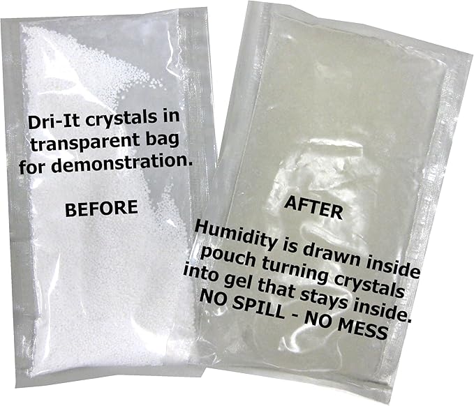 Dri-It MA-2-125-A Moisture Absorber with Disposable Peel and Stick Backing in a Twin-Pack , Blue