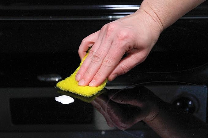 Cerama Bryte 3 x Scraper & 3 x Pad Kit Cooktop and Stove Top Cleaner for Glass - Ceramic Surfaces, 6 Piece Set