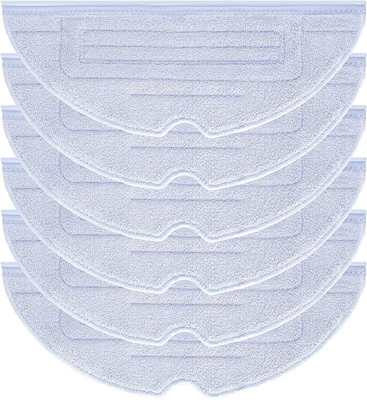 6 Pcs Mop Cloth Pad for Roborock S7 / S7+ / S7 MaxV / S7 MaxV Plus / S7 MaxV Ultra / S7 Pro Ultra / S8 / S8+ Robot Vacuum Microfiber VibraRise Mopping Pad Replacement Accessory (Blue Gray).