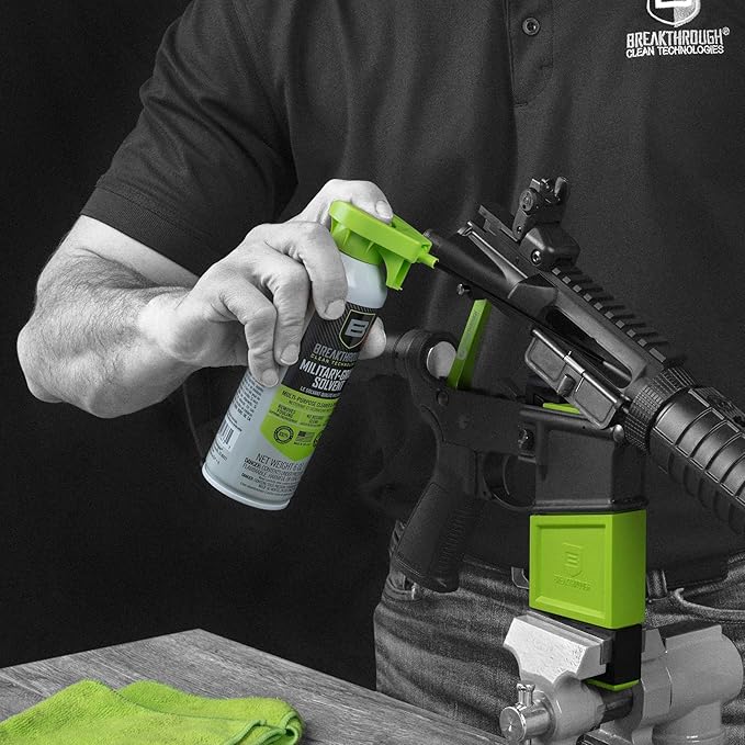 Breakthrough Clean Technologies Military-Grade Handgun and Rifle Cleaning Solvent, Grease Remover - 6oz/2oz/15ml/32oz Spray Bottle
