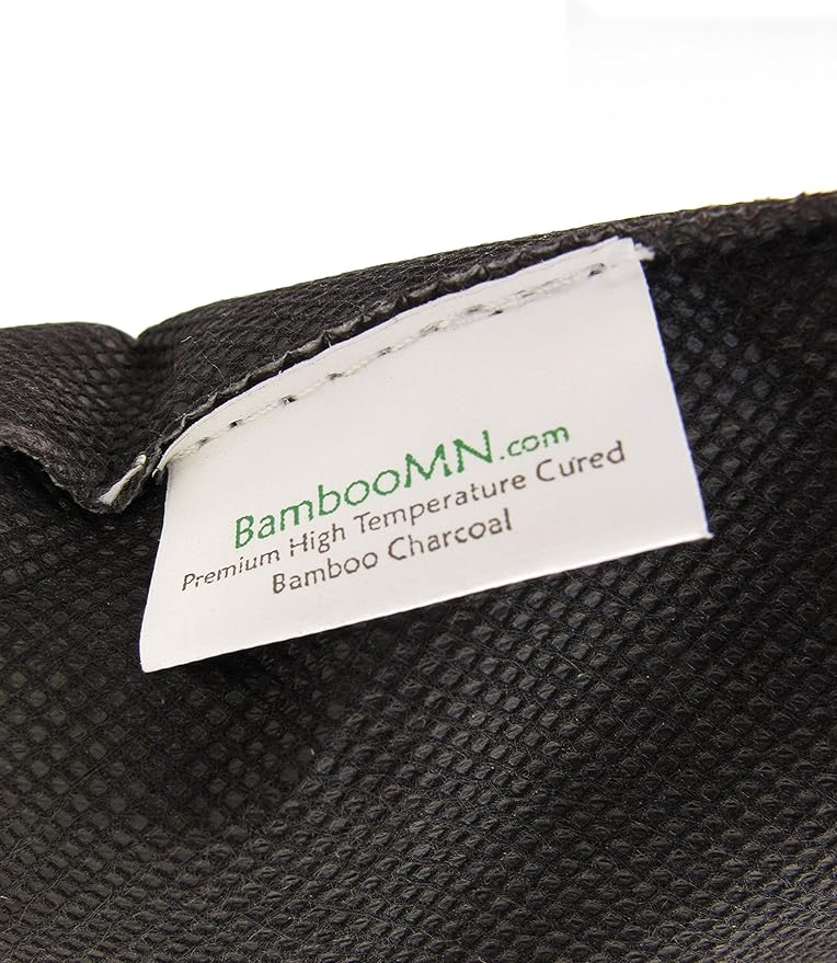 BambooMN Activated Bamboo Charcoal Air Purifier - 350g Black - 2 Bags