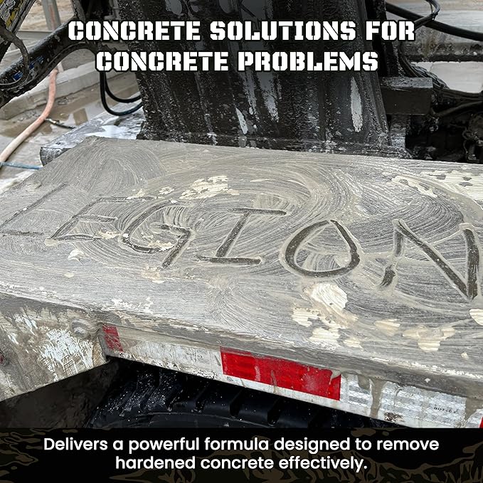 Heavy Concrete Remover – Dried Concrete & Cement Dissolver (Non-Corrosive, Biodegradable Acid Alternative), Industrial Bulk Size, 275-Gallon Tote