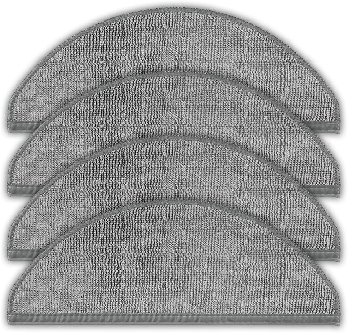 (4 Pack) Q10X5/ Q10X5+ Mop Pads Compatible with Roborock Q10 X5, Q10 X5+ Robot Vacuum Cleaner, Washable Mop Cloth Accessories Kit, Q10X5/ Q10X5+ Mop Pad Refill, Replacement Parts