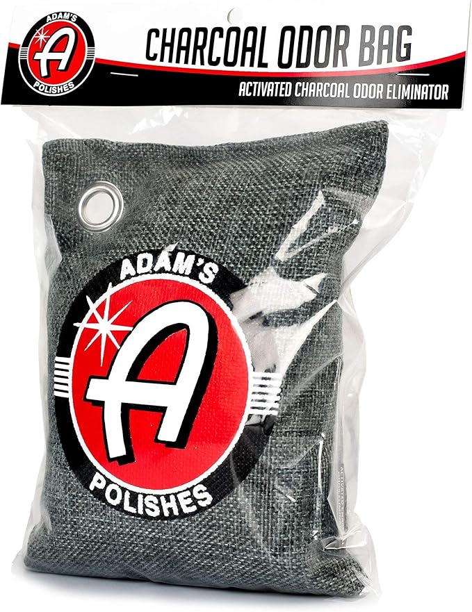Adam's Polishes Odor Eliminator Bag 500g - Natural Premium Charcoal Air Purifying Charcoal Bag - Absorbs & Eliminates Odors for Cars, Closets & Bathrooms - Contains no Fragrance or Chemicals