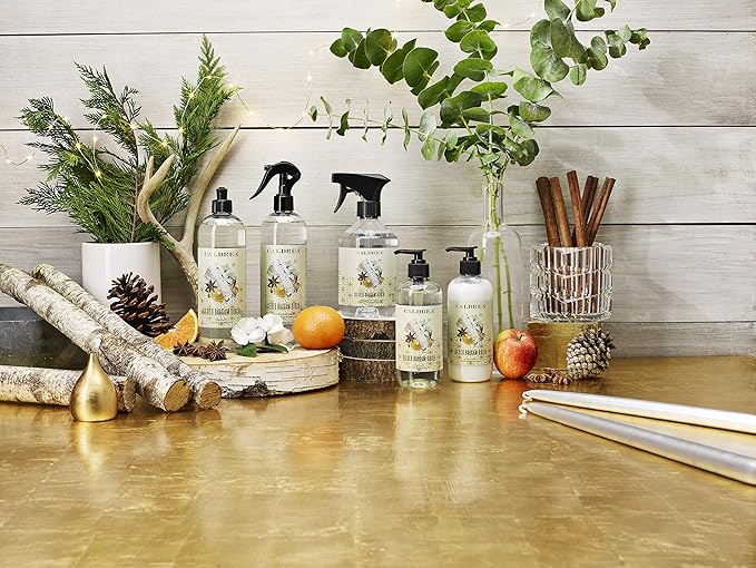 Caldrea Linen And Room Spray Air Freshener, Made With Essential Oils, Plant-Derived And Other Thoughtfully Chosen Ingredients, Gilded Balsam Birch, 16 Oz