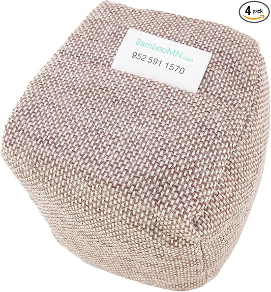 BambooMN Activated Bamboo Charcoal Air Purifier Cube - 500g Hemp - 4 Units