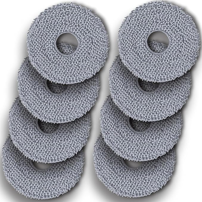 405 & 505 Mop Pads Replacement Parts for iRobot Roomba Plus 405 (G181 & G185) Vac, Roomba Plus 505 Combo Robot Vacuum. Washable & Reusable Microfiber Mop Pads Accessories, 8-Pack