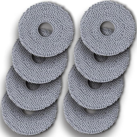 405 & 505 Mop Pads Replacement Parts for iRobot Roomba Plus 405 (G181 & G185) Vac, Roomba Plus 505 Combo Robot Vacuum. Washable & Reusable Microfiber Mop Pads Accessories, 8-Pack
