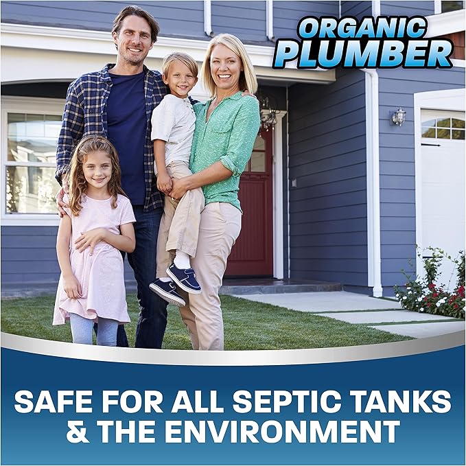 Septic Tank Cleaner Treatment, Bacteria x Natural Enzyme Flushable Bio Tabs, Rid Sewage Waste & Clean Field System, 1 Year of Tablets