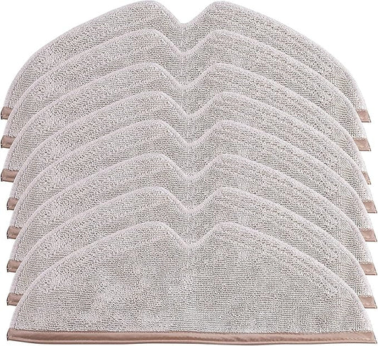 Replacement Spare Microfiber Mop Cloth Pad Compatible with Roborock Q7 Q8 S5 Max, Q5 Pro, E4, E5, S5, S6, S6 Pure MaxV, Q5, Q5 Pro+, Q7 and Q8 Max+ Vacuum Robots 8 Pcs Refill Kit