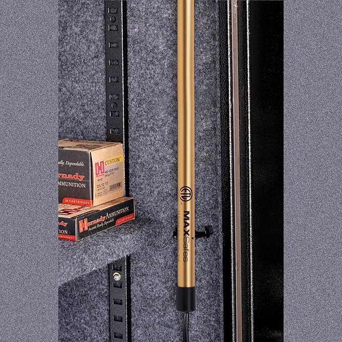 Gun Safe Dehumidifier Rod, Dry Rod - Easy Installation Plug-in Electric Dehumidifier Eliminates Moisture for Gun Safes & Cabinets, ETL Approved (18in)