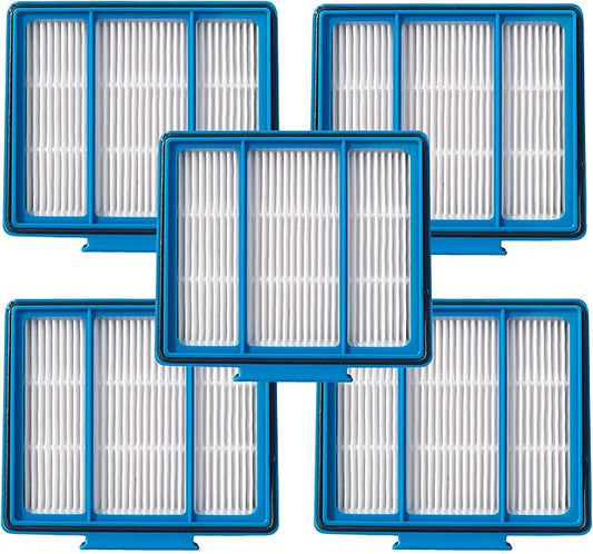 5-Pack Replacement HEPA Filter for Shark ION,IQ,EZ AI Series Vacuum AV2501AE RV1001AE AV910/911S/912S/915S AV753 RV100AE UR1000SR AV2001WD RV1001 AV752 AV2820S Part Fit # RVFFK950 (5)
