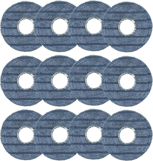 12-Pack C20 Omni Accessories Mop Pads - Washable & Reusable Microfiber Cloths Compatible with eufy C20 Omni Robot Vacuum Cleaner