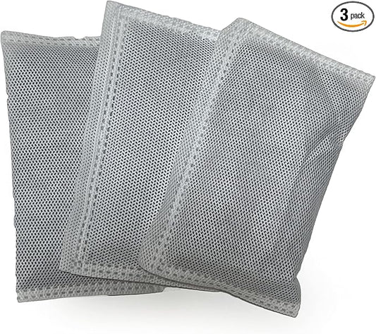 Nispira Activated Charcoal Odor Filter Refill Deodorizers 3 Packs For Trash Cans 8 Gallon and Larger, Compatible with Itouchless