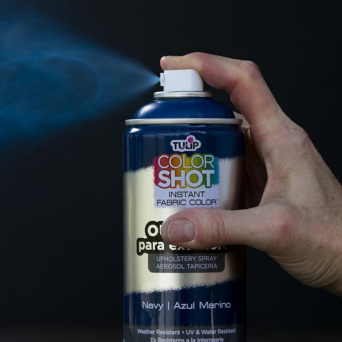 TULIP - 37989 Bulk buy: Tulip ColorShot Outdoor Upholstery Spray Paint 8 oz. 4-pack, Navy