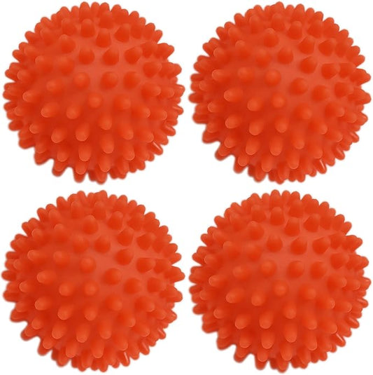 Black Duck Brand Dryer Balls 4 Pack Orange- Reusable Dryer Balls Replace Laundry Drying Fabric Softener and Saves You Money