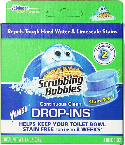 Vanish Drop-Ins Automatic Toilet Bowl Cleaner - Blue, 1.70 Ounce (Pack of 12)